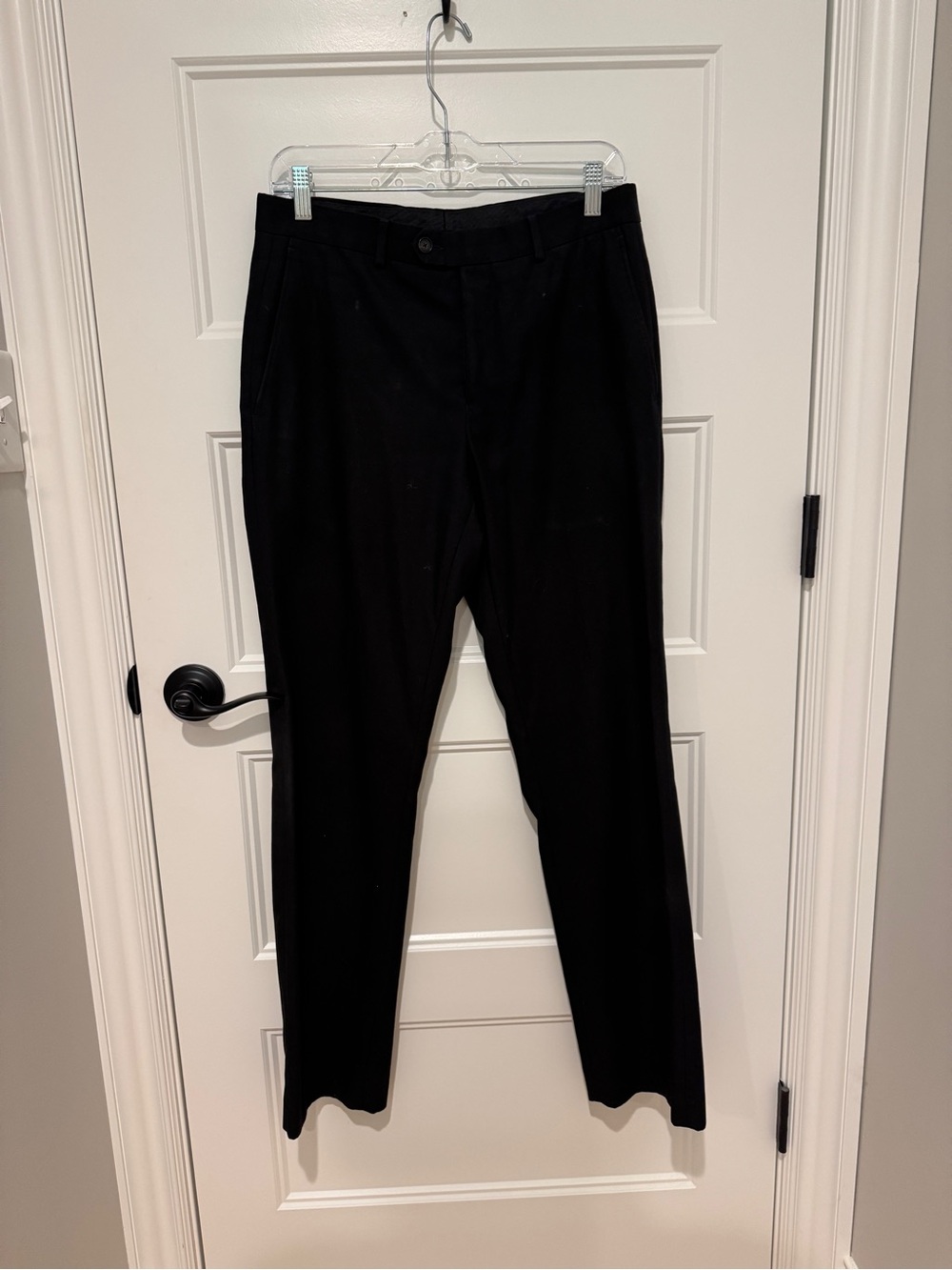 Apt. 9 Black Flat-Front Dress Pants